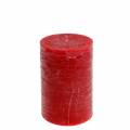 Floristik24 Durchgefärbte Kerzen Rot 70x120mm 4 St
