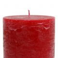 Floristik24 Durchgefärbte Kerzen Rot 85x150mm 2St