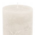 Floristik24 Durchgefärbte Kerzen Weiß 60x100mm 4St