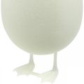 Deko Ei mit Beinen Osterei Weiß Tischdeko Osterfigur H25cm