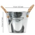 Eimer mit Seilgriffen Ø14cm H12cm | Floristik24.de