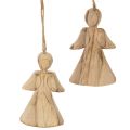 Floristik24 Engel Figur zum Aufhängen für Weihnachtsbaum 10cm 12St