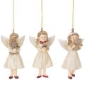 Floristik24 Deko Engel Baumschmuck Vintage Optik für Weihnachten 10cm 3St
