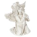 Floristik24 Engelfigur betend Grabdekoration sitzend 13cm 2St