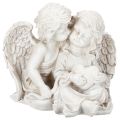 Floristik24 Engel Dekoration Kinderengel Paar mit Herz Skulptur 24cm