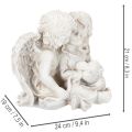Engel Dekoration Kinderengel Paar mit Herz Skulptur 24cm | Floristik24.de