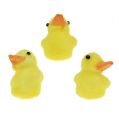 Floristik24 Ente Mini 4cm beflockt Gelb 12St