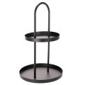 Floristik24 Metall Etagere doppelstöckig rund Dekotablett 58cm