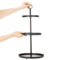 Etagere dreistöckig Metall Rund für mehrstöckige Tischdeko 61cm | Floristik24.de