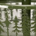 Metall-Etagere Grün drei