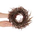 Künstlicher Kranz mit Farnzweigen Herbstdeko 35cm | Floristik24.de
