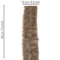 Fellband Kunstfell für Dekoration und Basteln 15x180cm 2St | Floristik24.de