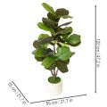Künstliche Ficus lyrata 120 cm dekorativ für Wohnzimmer | Floristik24.de