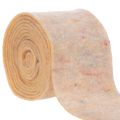 Floristik24 Filzband zweifarbiges Topfband aus Wollfilz Orange/Mehrfarbig 15cmx5m