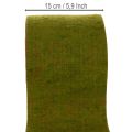 Filzband aus Wollfilz als zweifarbiges Topfband für Floristik Grün/Rot 15cmx5m | Floristik24.de