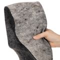 Topfband aus Wollfilz zweifarbig Grau/Schwarz 15cmx5m | Floristik24.de
