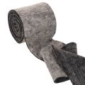 Topfband aus Wollfilz zweifarbig Grau/Schwarz 15cmx5m | Floristik24.de