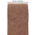 Filzband zweifarbig aus Wollfilz als Topfband aus 100% Wolle Lila/Braun 15cmx5m | Floristik24.de