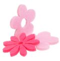 Floristik24 Filzblume Rosa, Pink 3,5cm 96St