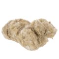 Floristik24 Naturwolle Beige Schafwolle lose zum Basteln und Dekorieren 250g
