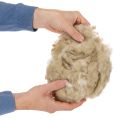 Naturwolle Beige Schafwolle lose zum Basteln und Dekorieren 250g | Floristik24.de