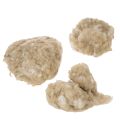 Naturwolle Beige Schafwolle lose zum Basteln und Dekorieren 250g | Floristik24.de