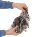Schafwolle Deko Naturwolle Grau meliert lose 250g | Floristik24.de