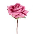 Foam-Rose Ø7,5cm Rosa 18St