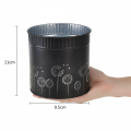 Übertopf Pusteblumen Blumentopf Schwarz Ø9,5cm H11cm | Floristik24.de
