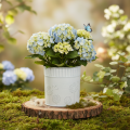 Übertopf Pusteblumen Blumentopf Weiß Ø9,5cm H11cm | Floristik24.de