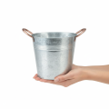 Blumentopf mit Griffen Metall Deko Eimer Ø21cm H19,5cm | Floristik24.de