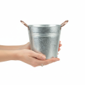 Blumentopf mit Griffen Metall Deko Eimer Ø16cm H15cm | Floristik24.de