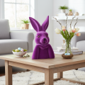 Hase Denkend Beflockt Hasenbüste Ostern 16,5×13×27cm | Floristik24.de