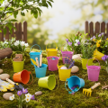 Eimer bunt Ø8cm H7,5cm 12 St | Floristik24.de
