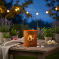 Laterne Metall Windlicht Edelrost Deko Lichtblick H22cm 2St | Floristik24.de
