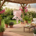 Windspiel Deko Hängedeko für Wohnzimmer und Garten 70 cm | Floristik24.de