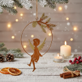 Engel Deko Ring Metall Rost Weihnachtsdeko 23,5x16,5cm 3 St | Floristik24.de