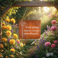 Deko Schild Metall mit Spruch Rost Pusteblume 35×30cm | Floristik24.de