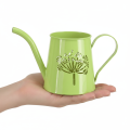 Deko Gießkanne Metall Pusteblume Grün H12cm 2St Deko Vase Shabby | Floristik24.de