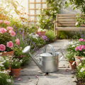 Zink-Gießkanne Vintage Deko 27cm - Pflanzkanne für Garten und Terrasse, Metall Blumenkübel | Floristik24.de