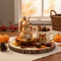 Eichhörnchen Figur sitzend für Herbstdeko 10cm | Floristik24.de