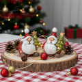 Weihnachtsmann Figur mit Tannenbaum Dekoration 7cm 2St | Floristik24.de