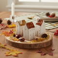 Dekohaus Keramik Miniatur Häuser Set Tischdeko 9cm 3St | Floristik24.de