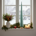 Künstlicher Tannenbaum Dekobaum filigran mit Holzfuß 80cm | Floristik24.de