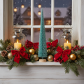 Tannenbaum Kunstbaum schlank mit Holzfuß 40cm | Floristik24.de