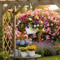 Blumen Ampel 25cm Weiß | Floristik24.de