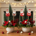 Deko Stecker Weihnachtsmann für Gestecke und Topfpflanzen 31cm 12 Stück | Floristik24.de