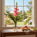 Künstliche Gladiole mit dekorativen Blüten 88cm | Floristik24.de