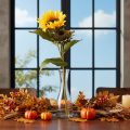 Sonnenblume künstlich mit realistischen Blättern und Blüten 58cm 3St | Floristik24.de