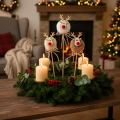Dekostecker Rentierfigur Pompom Weihnachten 24cm 12St | Floristik24.de